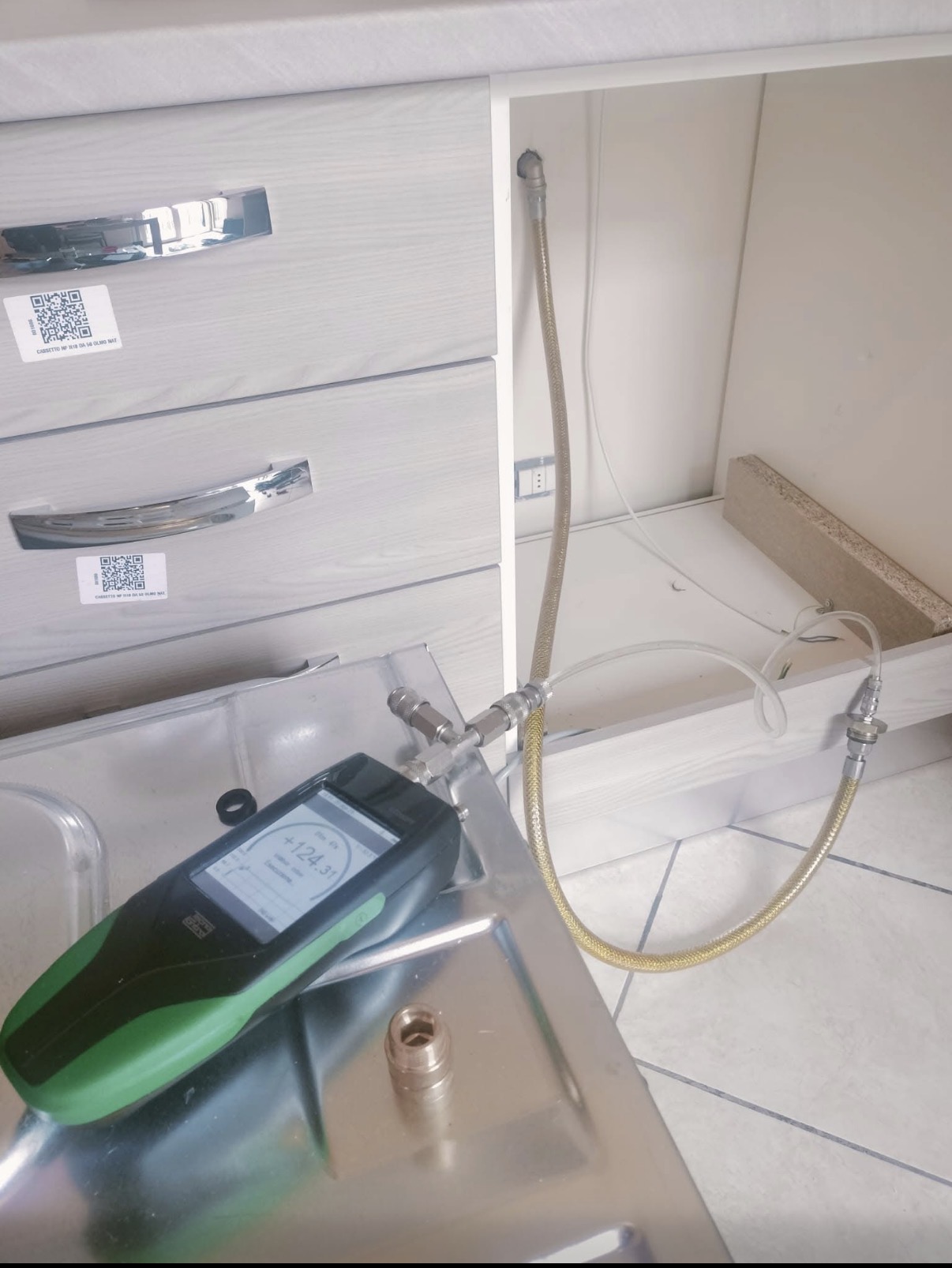 Verifica e prova di tenuta impianto gas
